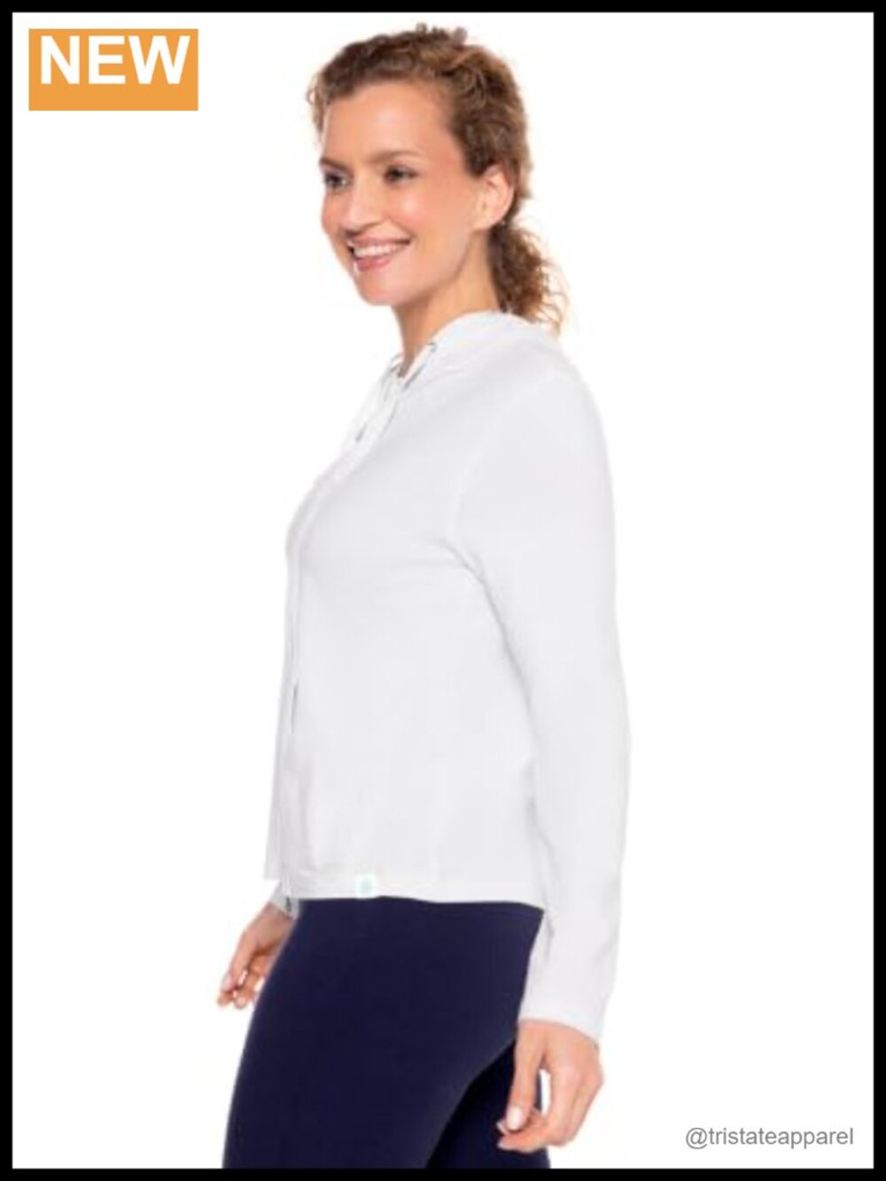 UPF 50+ Sun Protection Zip-Up Hoodie with Split Kangaroo Pocket